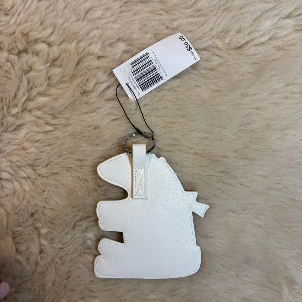 Vera Bradley White and Red Polar Bear Key Holder